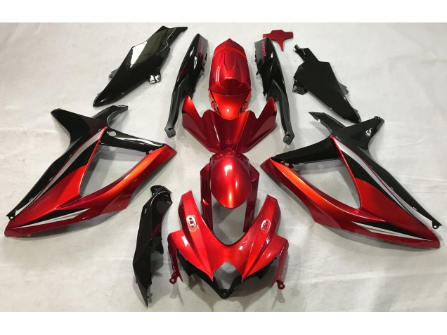 Rosso Lucido 2008-2010 Suzuki GSXR 600-750 Carene Moto Rosso Lucido 2008-2010 Suzuki GSXR 600-750 Carene Moto