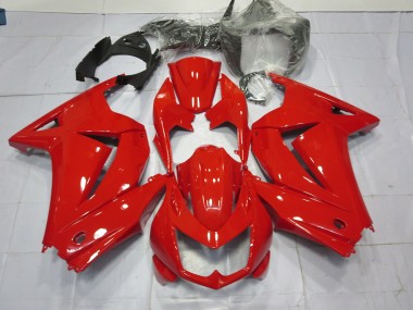 Rosso Lucido 2008-2012 Kawasaki Ninja 250 Carene Moto
