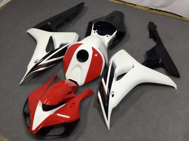 Rosso Lucido & Bianco 2006-2007 Honda CBR1000RR Carene Moto