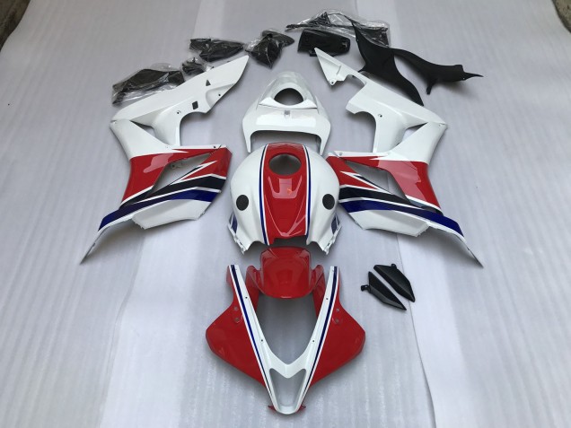 Rosso Lucido & Bianco 2007-2008 Honda CBR600RR Carene Moto Rosso Lucido & Bianco 2007-2008 Honda CBR600RR Carene Moto