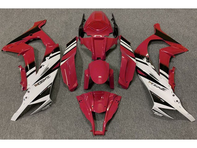 Rosso Lucido & Bianco 2011-2015 Kawasaki ZX10R Carene Moto Rosso Lucido & Bianco 2011-2015 Kawasaki ZX10R Carene Moto