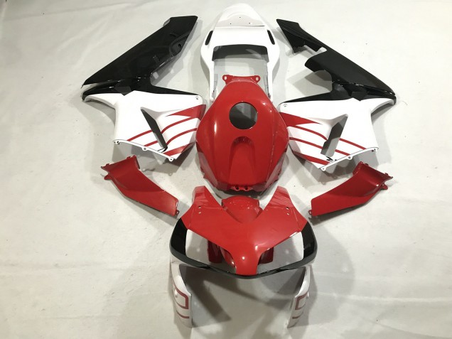 Rosso Lucido/Bianco Opaco 2003-2004 Honda CBR600RR Carene Moto Rosso Lucido/Bianco Opaco 2003-2004 Honda CBR600RR Carene Moto