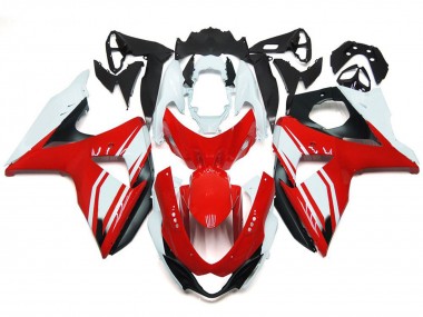 Rosso Lucido Con Stile Nero 2009-2016 Suzuki GSXR 1000 Carene Moto