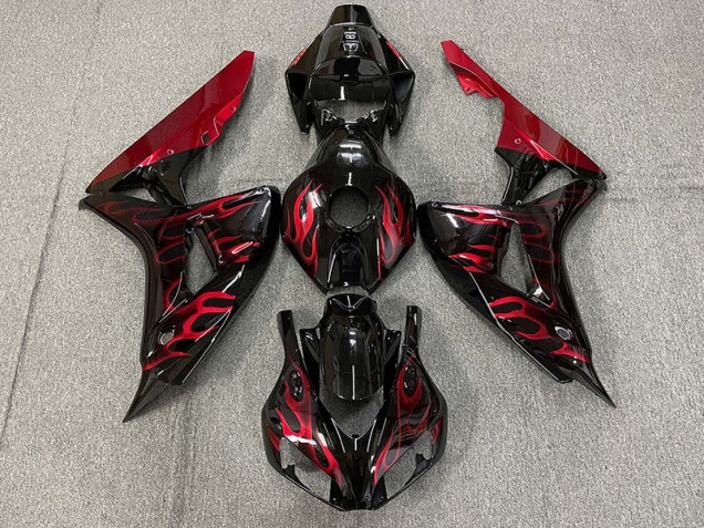 Rosso Lucido Fiamma 2006-2007 Honda CBR1000RR Carene Moto Rosso Lucido Fiamma 2006-2007 Honda CBR1000RR Carene Moto