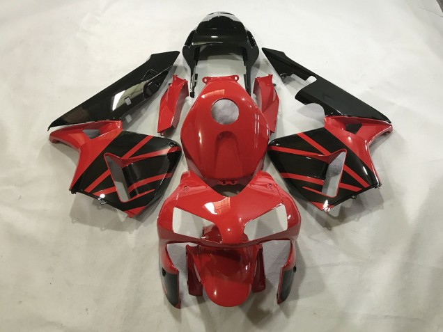 Rosso Lucido/Nero 2003-2004 Honda CBR600RR Carene Moto Rosso Lucido/Nero 2003-2004 Honda CBR600RR Carene Moto