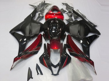 Rosso Lucido & Nero 2009-2012 Honda CBR600RR Carene Moto