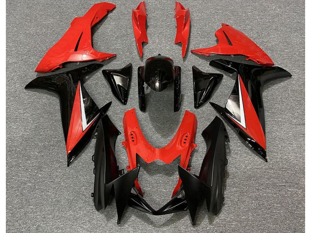 Rosso Lucido & Nero 2011-2024 Suzuki GSXR 600-750 Carene Moto Rosso Lucido & Nero 2011-2024 Suzuki GSXR 600-750 Carene Moto