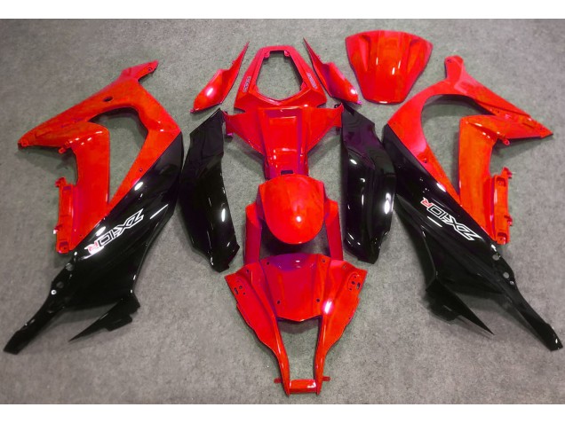 Rosso Lucido & Nero 2016-2019 Kawasaki ZX10R Carene Moto Rosso Lucido & Nero 2016-2019 Kawasaki ZX10R Carene Moto