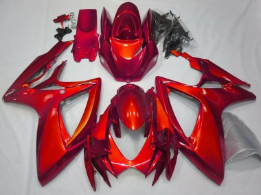 Rosso Lucido Tinta Unita 2006-2007 Suzuki GSXR 600-750 Carene Moto