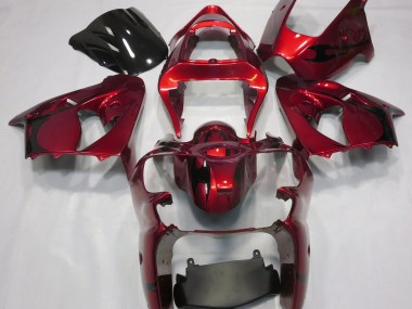 Rosso Metallizzato 2000-2002 Kawasaki ZX6R Carene Moto