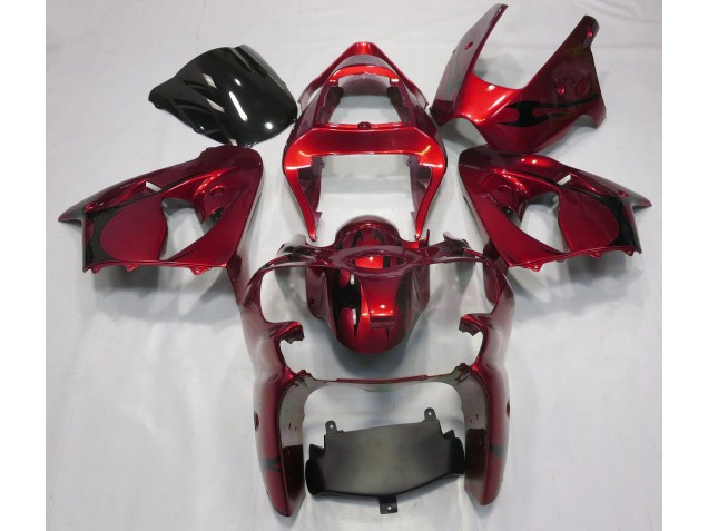 Rosso Metallizzato 2000-2002 Kawasaki ZX6R Carene Moto Rosso Metallizzato 2000-2002 Kawasaki ZX6R Carene Moto