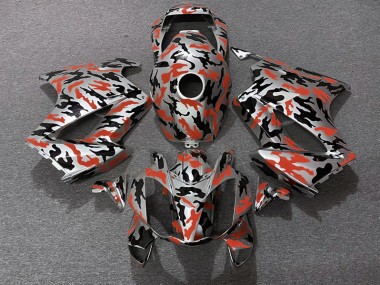 Rosso Mimetico 2002-2012 Honda VFR800 Carene Moto