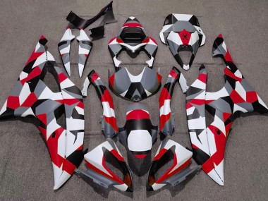 Rosso Mimetico Tinta Unita 2008-2016 Yamaha R6 Carene Moto