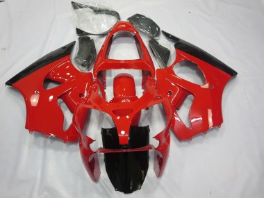 Rosso & Nero 2000-2002 Kawasaki ZX6R Carene Moto