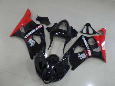Rosso & Nero 2003-2004 Suzuki GSXR 1000 Carene Moto