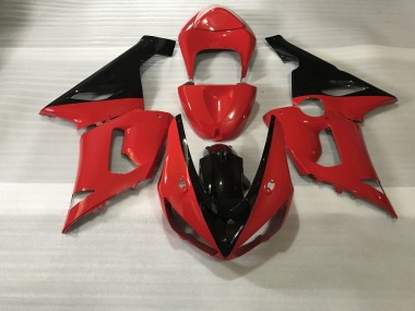 Rosso Nero 2005-2006 Kawasaki ZX6R Carene Moto