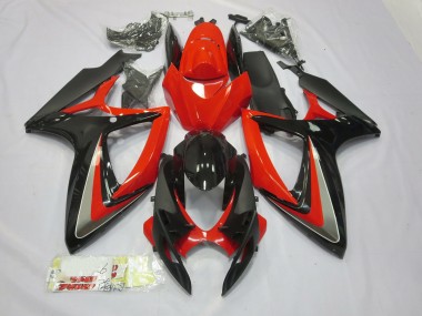 Rosso & Nero 2006-2007 Suzuki GSXR 600-750 Carene Moto