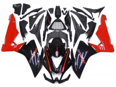 Rosso & Nero 2010-2015 Aprilia RSV4 1000 Carene Moto