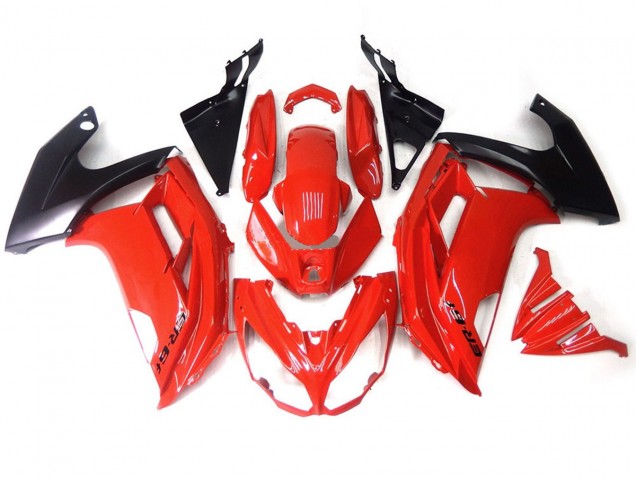 Rosso Nero 2012-2016 Kawasaki Ninja 650R Carene Moto Rosso Nero 2012-2016 Kawasaki Ninja 650R Carene Moto