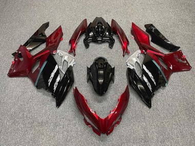 Rosso & Nero 2018-2023 Kawasaki Ninja 400 Carene Moto