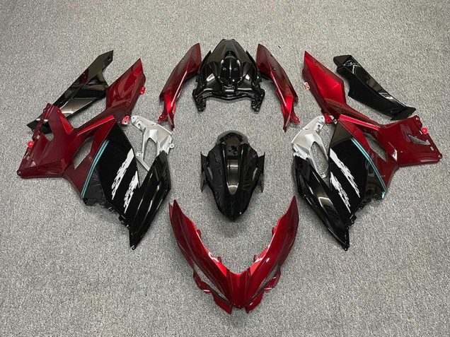 Rosso & Nero 2018-2023 Kawasaki Ninja 400 Carene Moto Rosso & Nero 2018-2023 Kawasaki Ninja 400 Carene Moto
