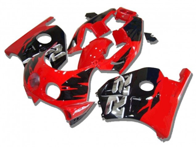 Rosso Nero Argento Rr 1990-1998 Honda CBR250RR Carene Moto Rosso Nero Argento Rr 1990-1998 Honda CBR250RR Carene Moto