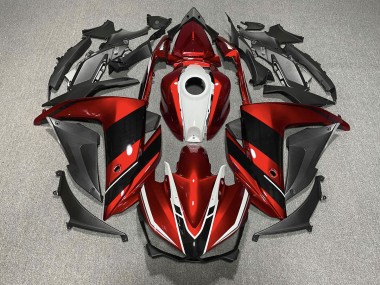 Rosso Nero & Bianco 2015-2018 Yamaha R3 Carene Moto