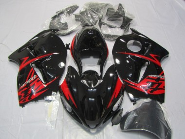 Rosso & Nero Lucido 1997-2007 Suzuki GSXR 1300 Carene Moto