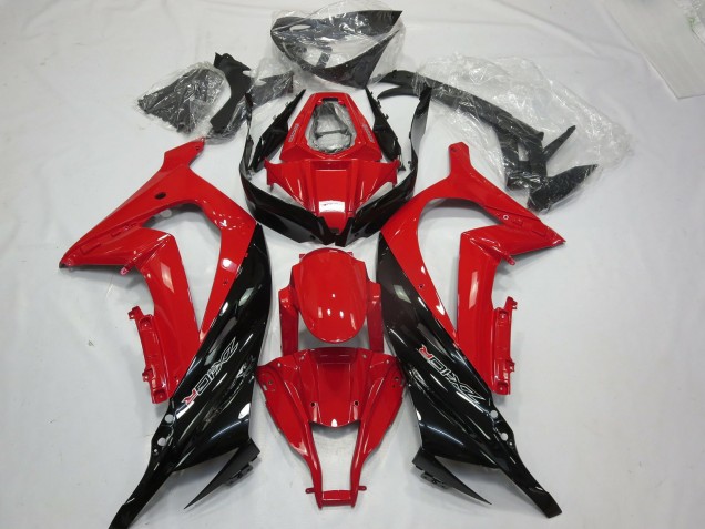 Rosso Nero Lucido 2011-2015 Kawasaki ZX10R Carene Moto Rosso Nero Lucido 2011-2015 Kawasaki ZX10R Carene Moto