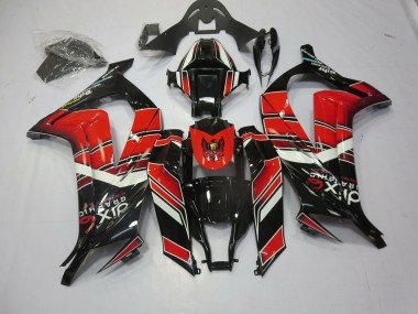 Rosso Nero Speciale 2011-2015 Kawasaki ZX10R Carene Moto