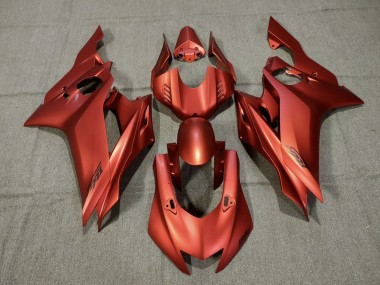 Rosso Opaco 2017-2021 Yamaha R6 Carene Moto