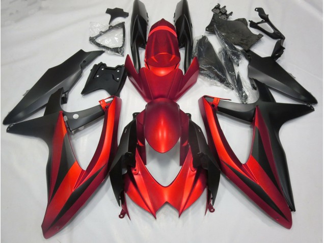 Rosso Opaco No R 2008-2010 Suzuki GSXR 600-750 Carene Moto Rosso Opaco No R 2008-2010 Suzuki GSXR 600-750 Carene Moto