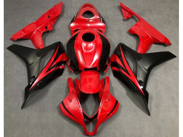 Rosso Perla & Nero 2007-2008 Honda CBR600RR Carene Moto Rosso Perla & Nero 2007-2008 Honda CBR600RR Carene Moto
