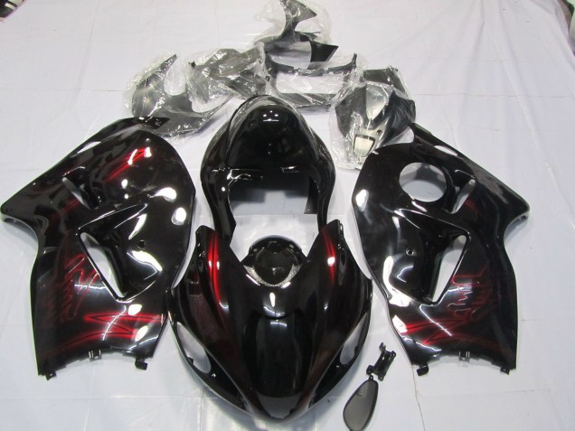 Rosso Profondo Lucido 1997-2007 Suzuki GSXR 1300 Carene Moto