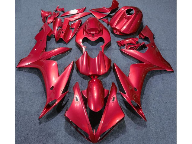 Rosso Solido 2004-2006 Yamaha R1 Carene Moto Rosso Solido 2004-2006 Yamaha R1 Carene Moto