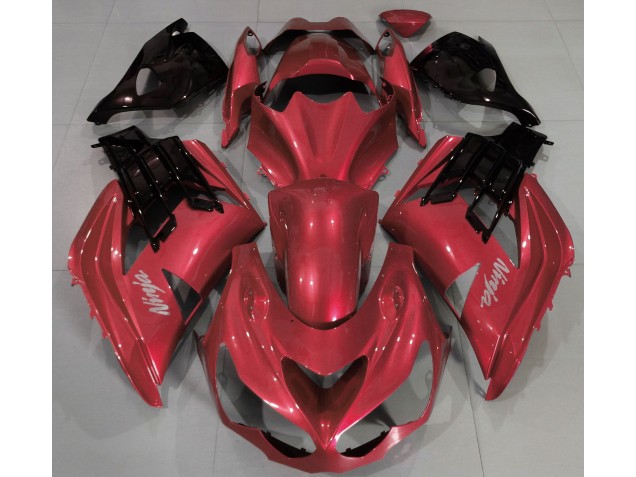 Rosso Vibrante 2012-2021 Kawasaki ZX14R Carene Moto Rosso Vibrante 2012-2021 Kawasaki ZX14R Carene Moto