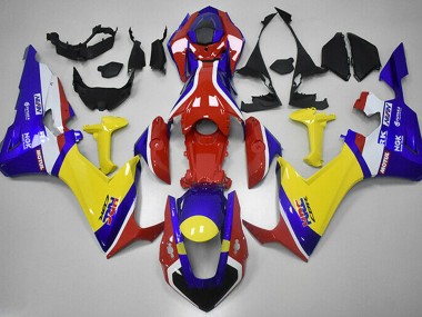 Rouge Bleu Et Jaune HRC 2017-2023 Honda CBR1000RR Carene Moto