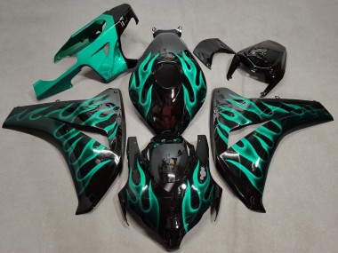 Sarcelle Flamme 2008-2011 Honda CBR1000RR Carene Moto