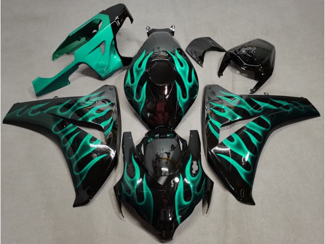 Sarcelle Flamme 2008-2011 Honda CBR1000RR Carene Moto