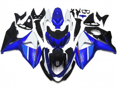 Solido Nero Lucido Blu Bianco 2009-2016 Suzuki GSXR 1000 Carene Moto