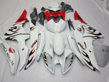 Spécial Flamme Rouge 2008-2016 Yamaha R6 Carene Moto
