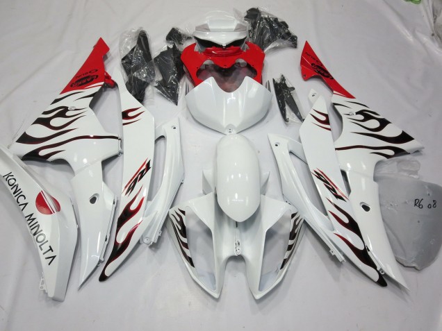 Spécial Flamme Rouge 2008-2016 Yamaha R6 Carene Moto Spécial Flamme Rouge 2008-2016 Yamaha R6 Carene Moto