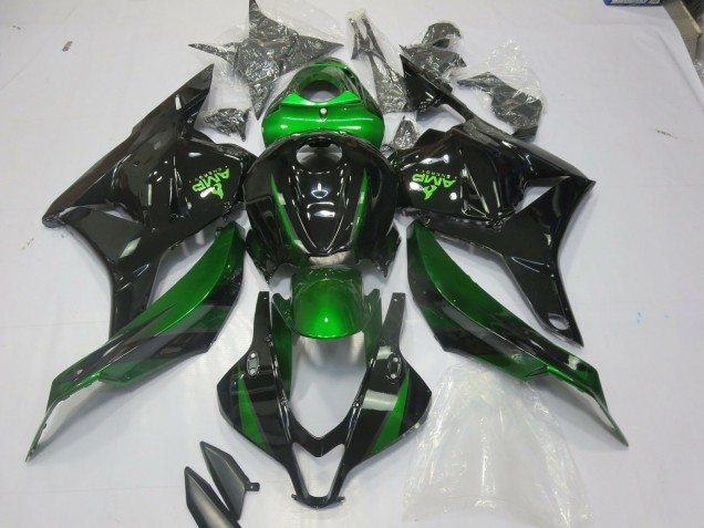 Speciale Verde Nero Lucido 2009-2012 Honda CBR600RR Carene Moto Speciale Verde Nero Lucido 2009-2012 Honda CBR600RR Carene Moto