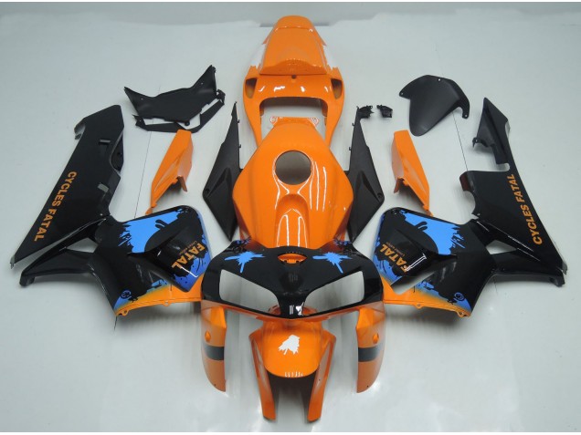 Splatter Arancione & Nero 2005-2006 Honda CBR600RR Carene Moto Splatter Arancione & Nero 2005-2006 Honda CBR600RR Carene Moto