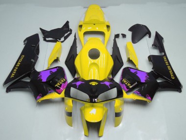 Spruzzi Di Giallo Lucido & Viola 2005-2006 Honda CBR600RR Carene Moto