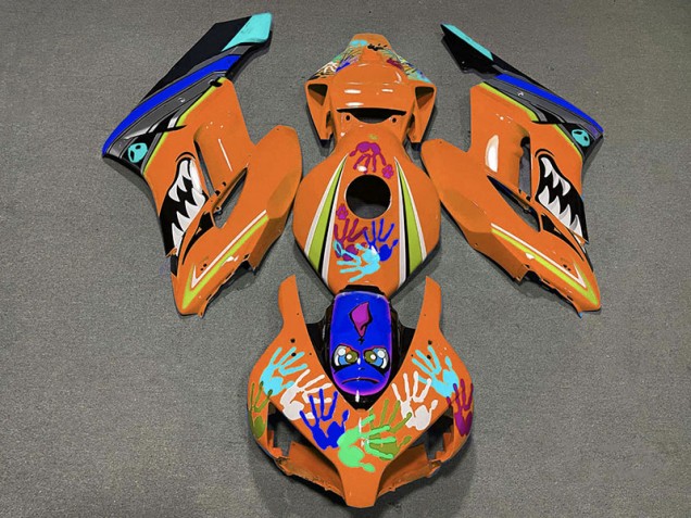 Squalo Arancione 2004-2005 Honda CBR1000RR Carene Moto Squalo Arancione 2004-2005 Honda CBR1000RR Carene Moto