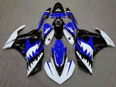 Squalo Bianco & Blu 2015-2018 Yamaha R3 Carene Moto