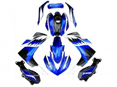 Squalo Bianco Blu & Nero 2015-2018 Yamaha R3 Carene Moto