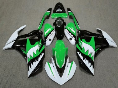 Squalo Bianco & Verde 2015-2018 Yamaha R3 Carene Moto