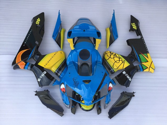 Squalo Blu & Giallo 2005-2006 Honda CBR600RR Carene Moto Squalo Blu & Giallo 2005-2006 Honda CBR600RR Carene Moto